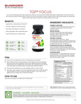Top Focus 40 Caps - NEW PRODUCT! Single Bottle