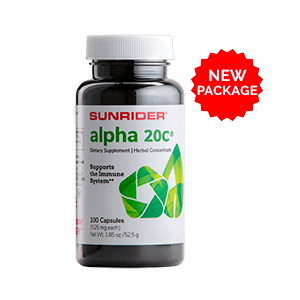 Alpha 20C | Immune System Herbal Supplement by Sunrider Capsules