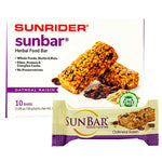 SunBars Herbal Food Bar, 10 Pack by Sunrider Oatmeal Raisin